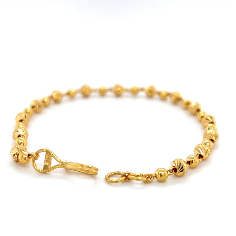 22K Gold Glittering Bead Bracelet