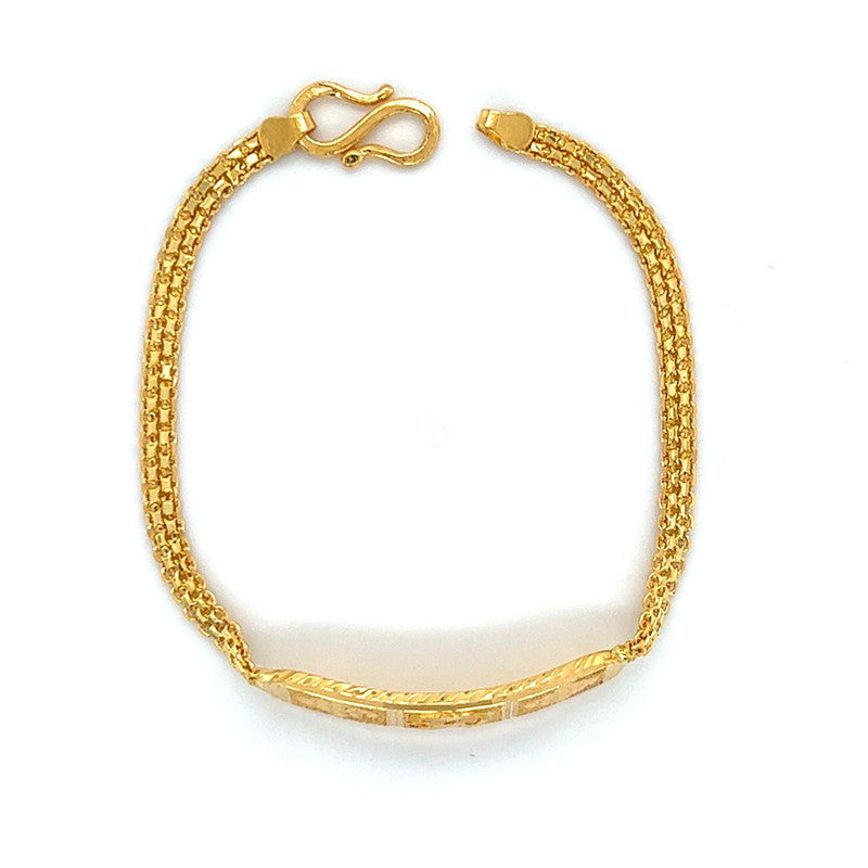 22K Gold Om Baby Bracelet