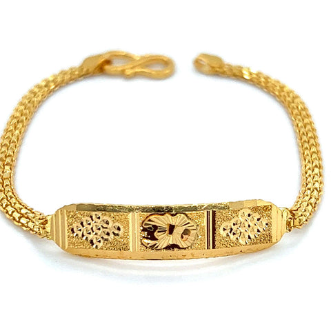 22K Gold Om Baby Bracelet