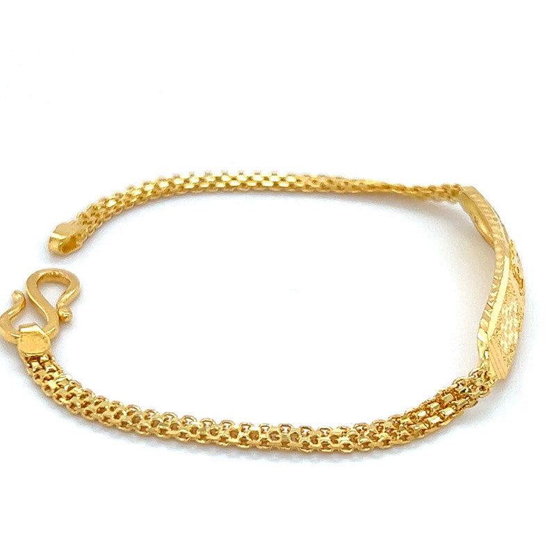 22K Gold Om Baby Bracelet