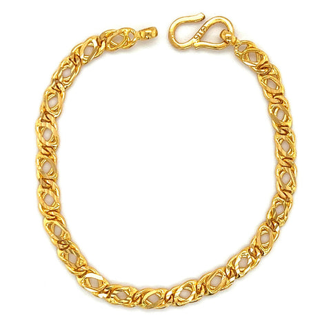 22K Gold Linked Chains Baby Bracelet