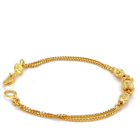 22K Gold Lightweight Baby Bracelet