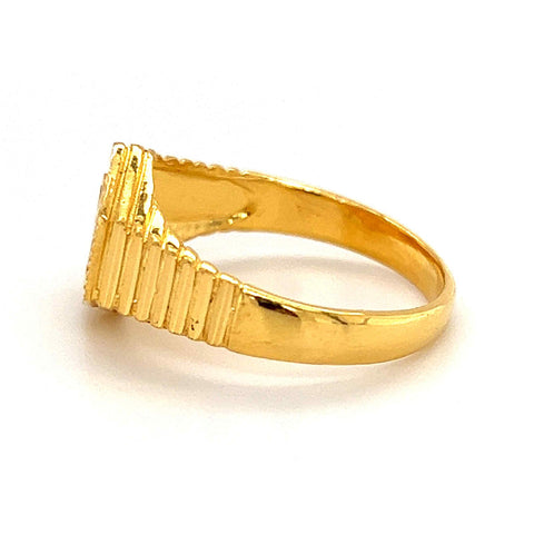 Men's 22K Gold Sikh Khanda Ring