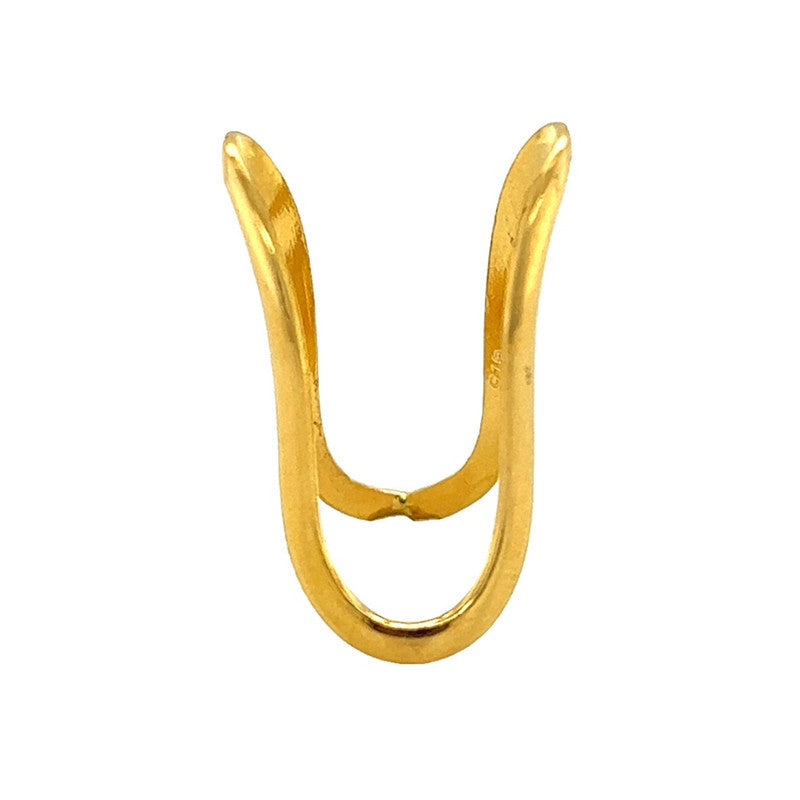 22K Gold Polished Band Vanki Ring