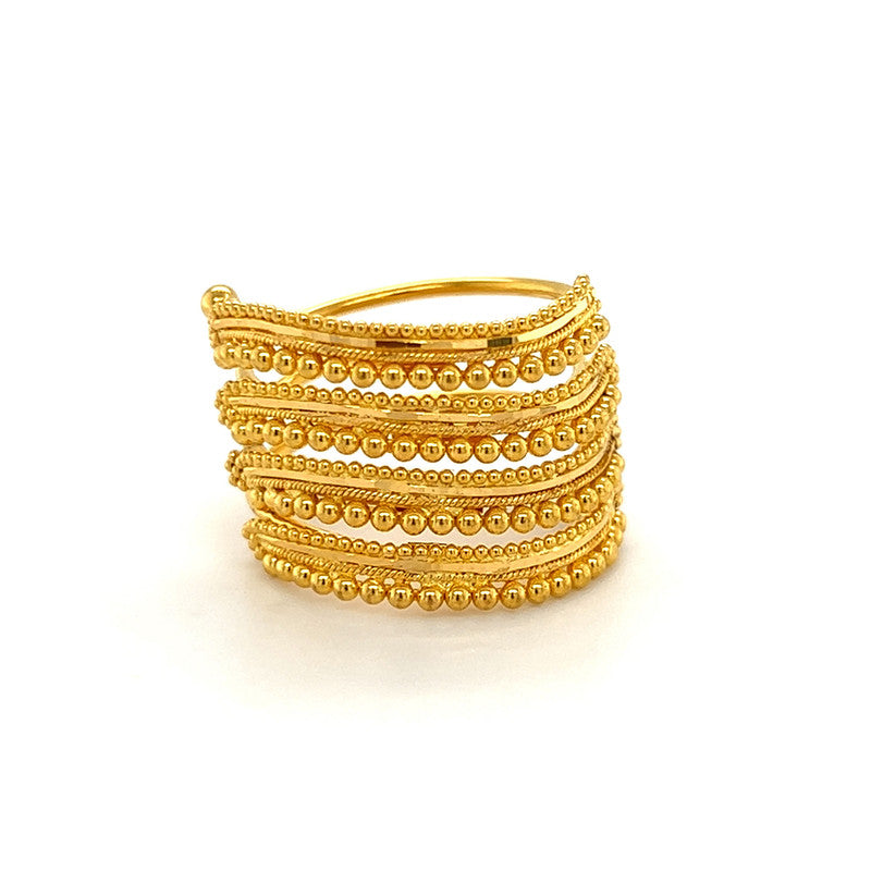 22K Gold Layered Wrap Ring
