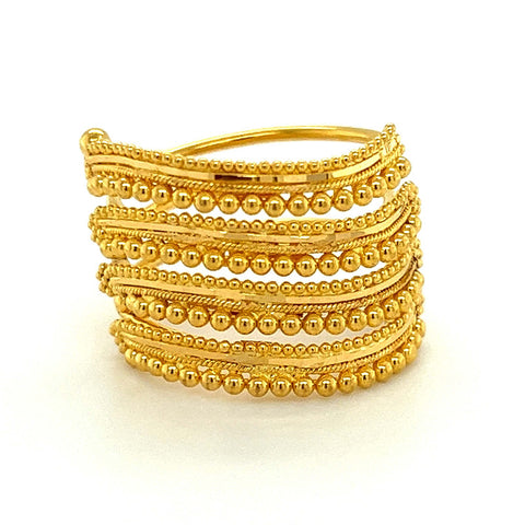 22K Gold Layered Wrap Ring