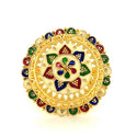 Gold Meenakari Rings
