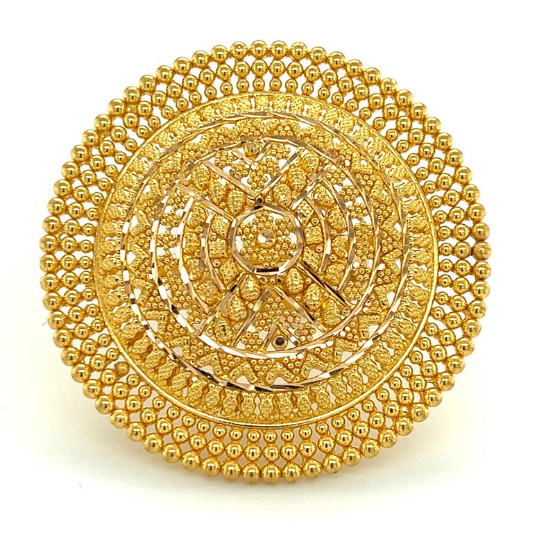 22K Gold Stunning Filigree Ring