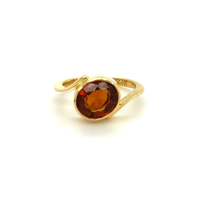 22K Gold Gomed Stone Modern Ring – Gold Palace