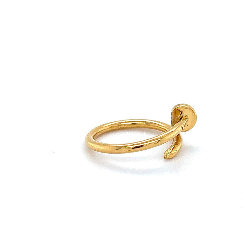 22K Gold Nail Design Ring