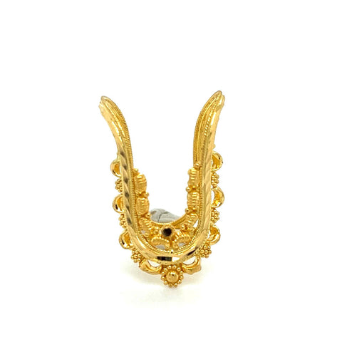 22K Gold Vanki Style Finger Ring