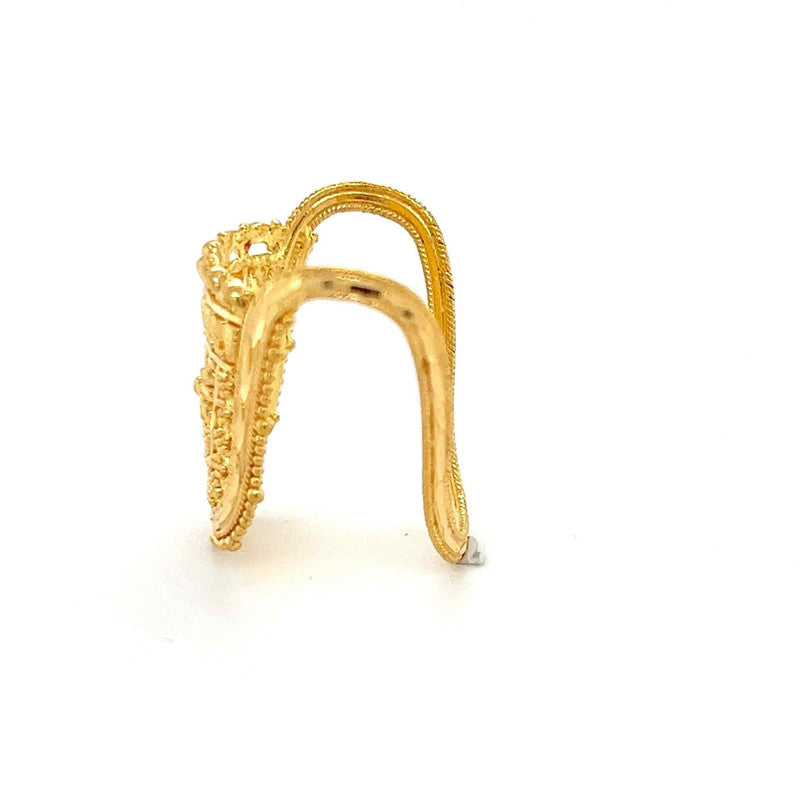 22K Gold Traditional Ornate Vanki Ring