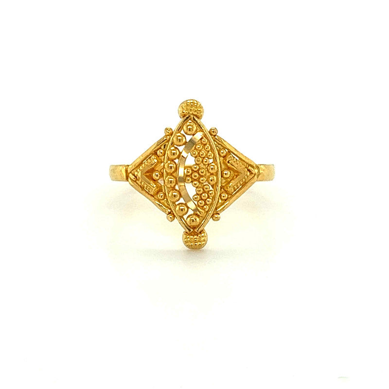 Kids' 22K Gold Little Baby Ring Gold Beading