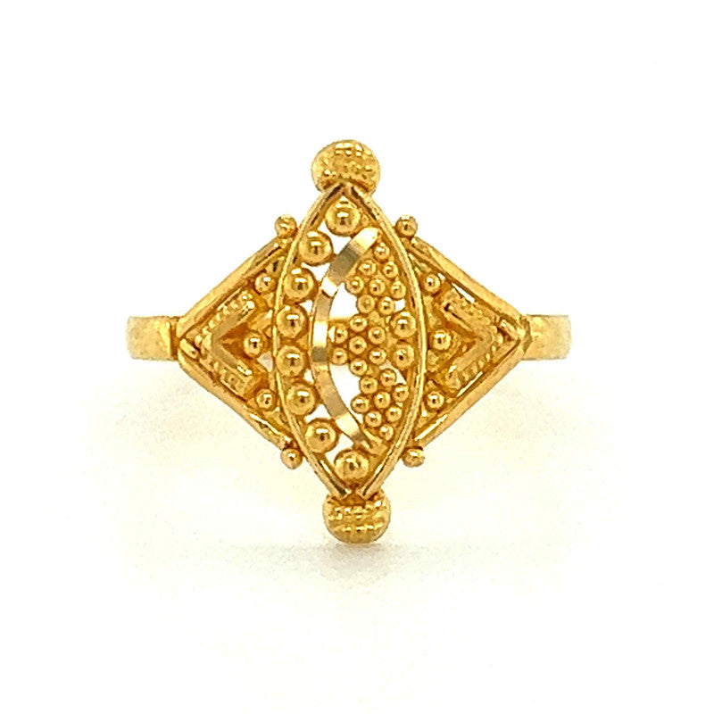 Kids' 22K Gold Little Baby Ring Gold Beading