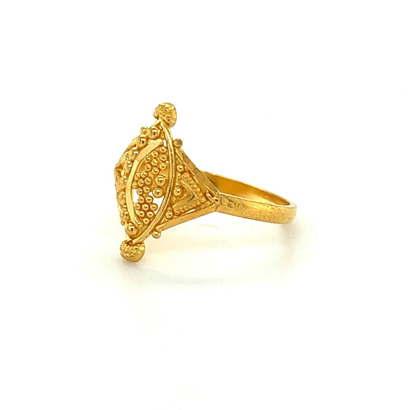 Kids' 22K Gold Little Baby Ring Gold Beading