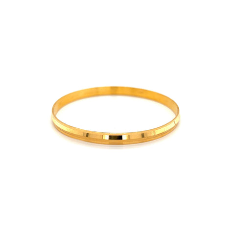 Kids' 22K Gold Split Mirror Single Bangle