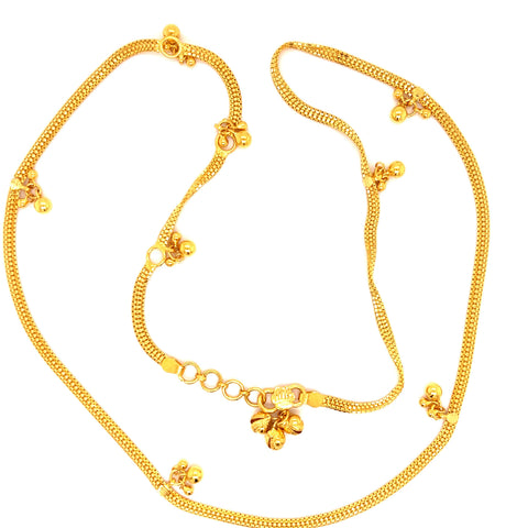Kid's 22K Gold Three-Bell Waist Chain