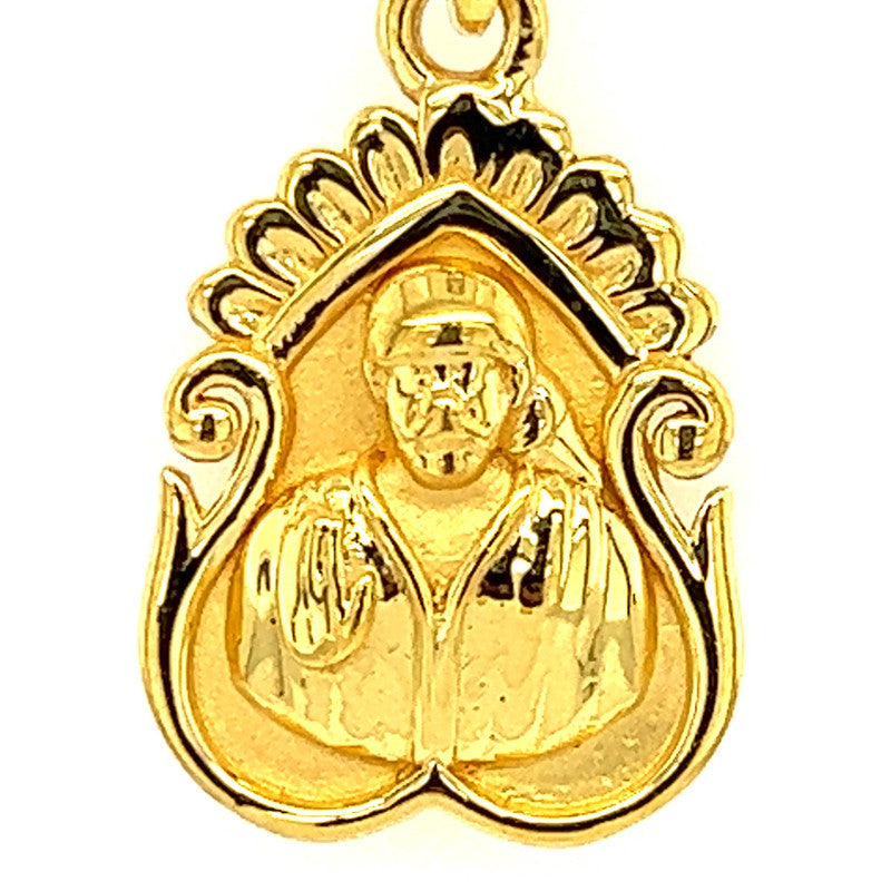 22K Gold Sai Baba Small Pendant