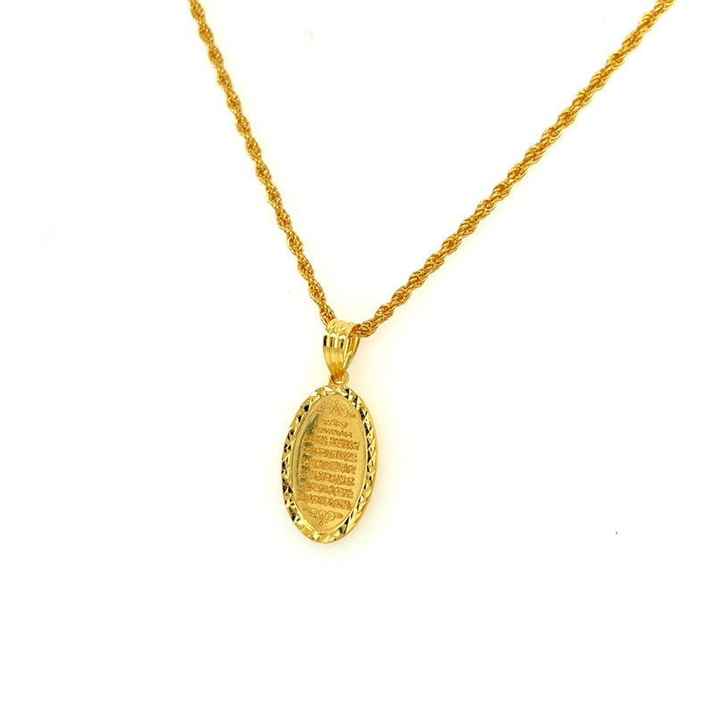 22K Gold Statement Ayatul Kursi Pendant