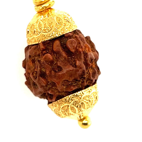 22K Gold Statement Divine Rudraksha Pendant