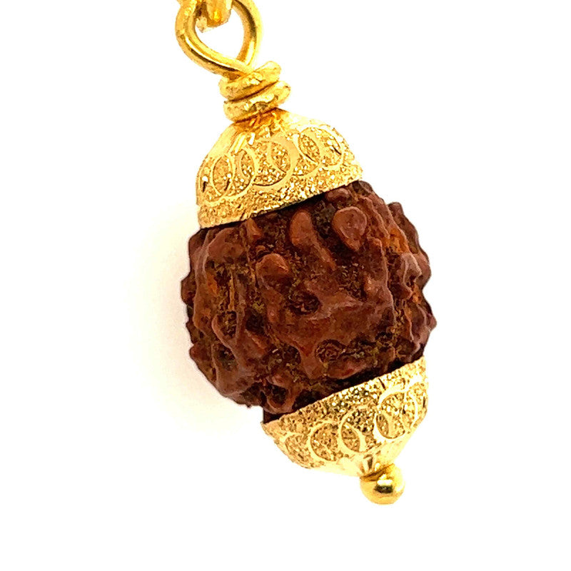 22K Gold Statement Divine Rudraksha Pendant