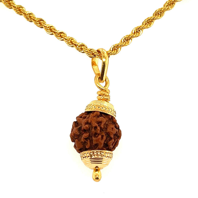 22K Gold Statement Rudraksha Pendant