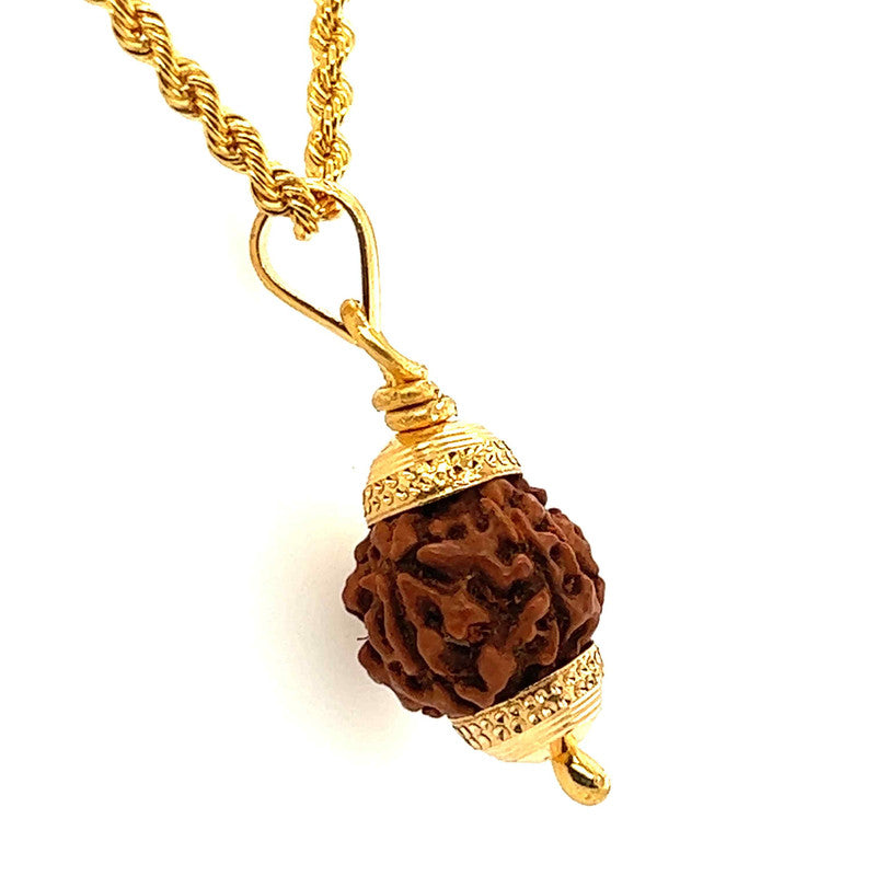 22K Gold Statement Rudraksha Pendant