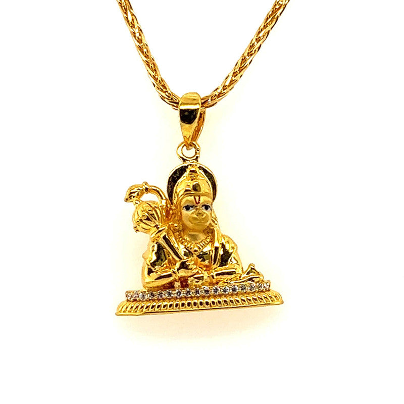 22K Gold Hanuman Pendant