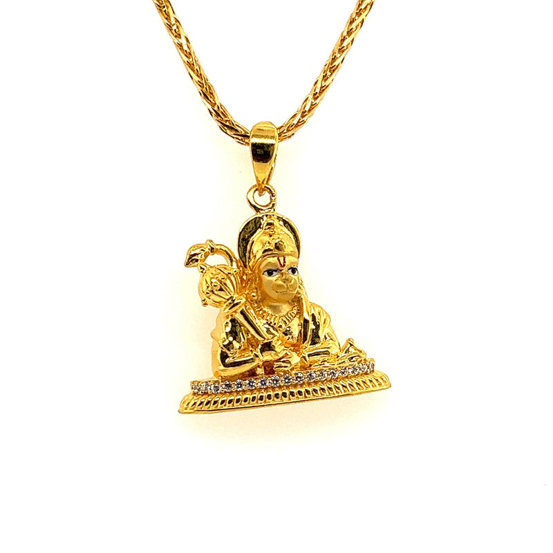 22K Gold Hanuman Pendant