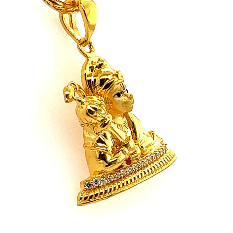 22K Gold Hanuman Pendant