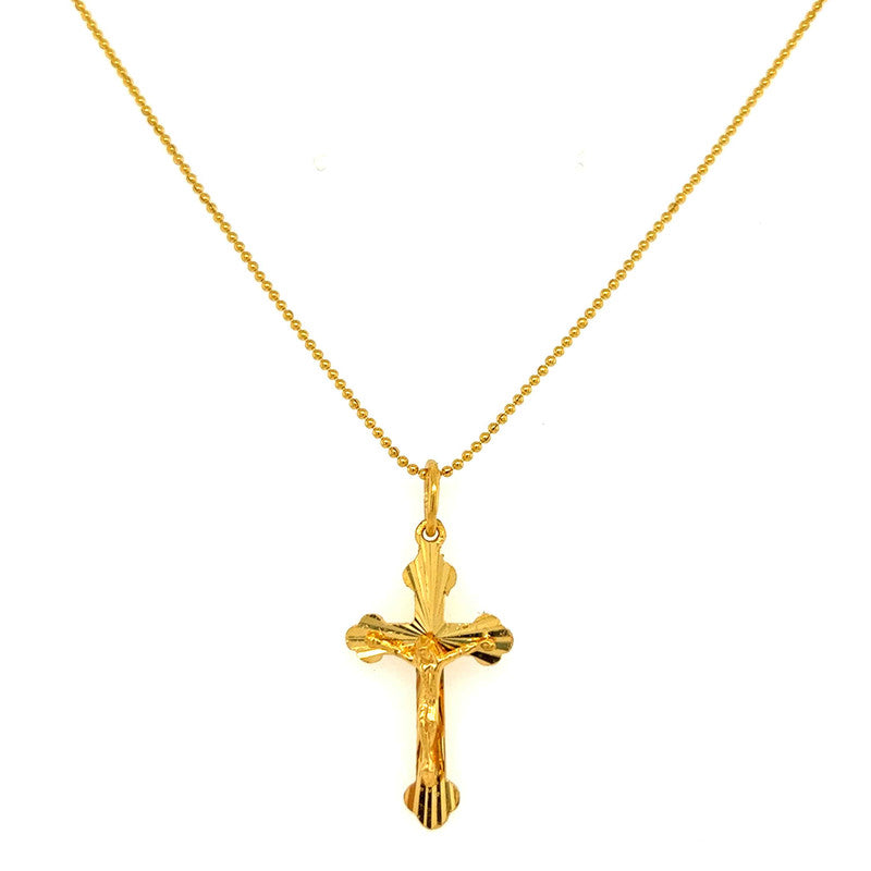 22K Gold Holy Cross Pendant – Gold Palace