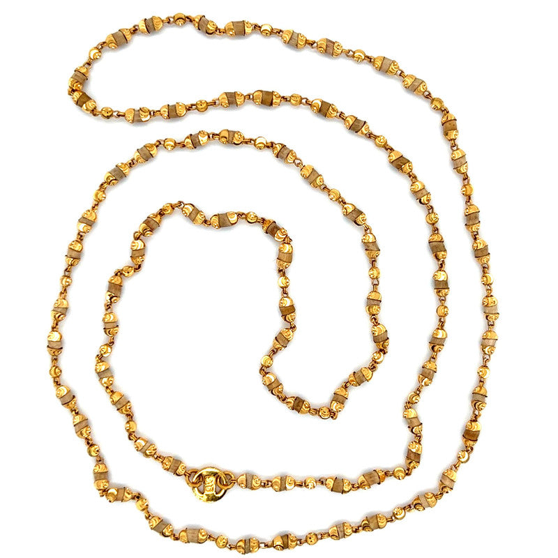 22K Gold Light Tulsi Mala 26 Inch