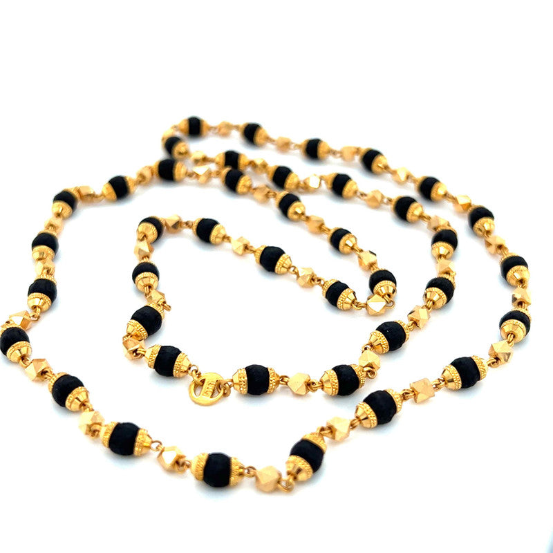 22K Gold Magnificent Tulsi Mala