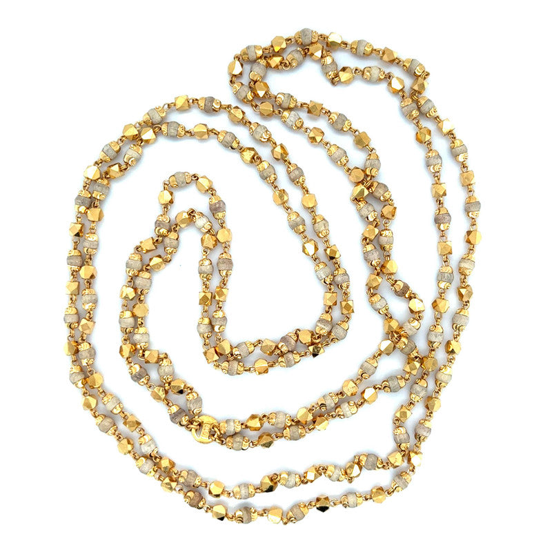 22K Gold Double Layer Tulsi Mala